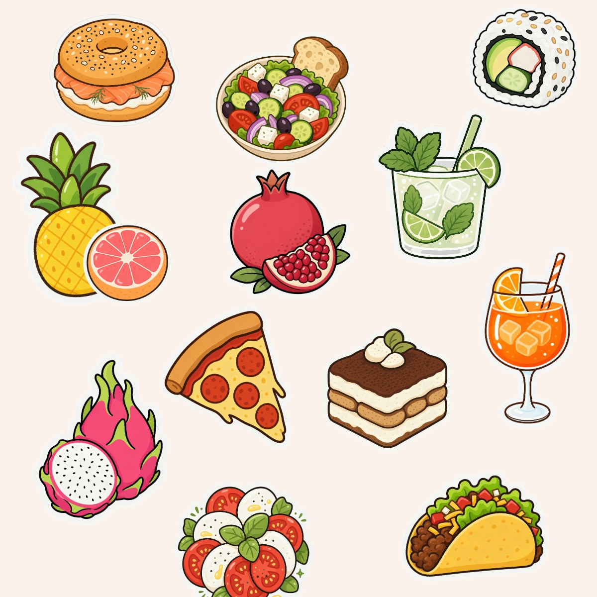 Cute Food Icons